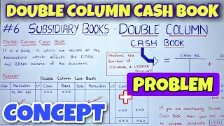 Double Column Cash Book  Concept and Problem  By Saheb Academy [upl. by Imuy]