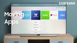 How to move and rearrange Apps on your TV  Samsung US [upl. by Adiehsar561]