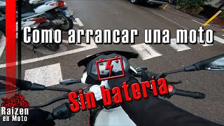 Como arrancar una moto sin batería explicación rápida y fácil 🔧 [upl. by Ches]