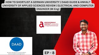 How to Shortlist German University  DAAD Guide amp Anhalt Uni of Applied Sciences Review  Ep 8 [upl. by Danny364]