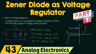 Zener Diode as Voltage Regulator Part 1 [upl. by Atinaej35]