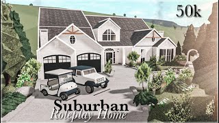 50k Suburban Roleplay Home Bloxburg Build [upl. by Necaj759]