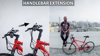 HANDLEBAR EXTENSION Review  No more Back Pain  Rs650 Only [upl. by Jazmin]