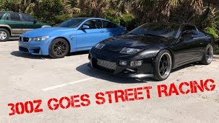 Nissan 300ZX VS Mitsubishi Evo X amp BMW M5 Street Racing [upl. by Eltsyrhc476]