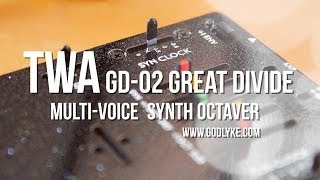 TWA  GREAT DIVIDE MultiVoice Synth Octaver  DEMO [upl. by Florrie991]