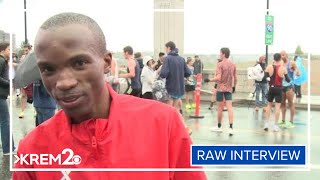 Tebello Ramakongoana Bloomsday 2024 Elite Mens Winner  Full interview [upl. by Ditzel249]