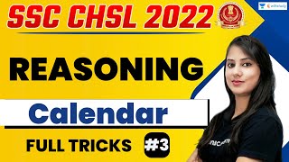 Calendar  Reasoning  SSC CHSL 2022  Ritika Tomar [upl. by Sivatnod520]