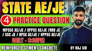 Reinforced Cement Concrete  Practice Question sscje rrbje mppebsubengineers uppsc [upl. by Beore287]