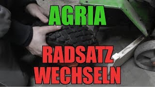 Radsatz bei Agria 400 wechseln [upl. by Stockmon]