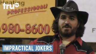 Impractical Jokers  Rodeo Champ Dragged Through The Mud Punishment  truTV [upl. by Siubhan]