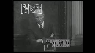 1958 President Eisenhower Answers Reporters About Disarmament and the Middle East [upl. by Nnylirej]