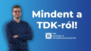 MINDEN AMIT A TDKról tudni érdemes [upl. by Jezabel]