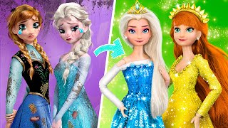 Broke Elsa and Rich Anna  30 Hacks for Dolls [upl. by Faythe956]