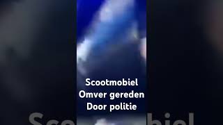 scootmobiel omver gereden bij zwarte pieten demonstratie [upl. by Meikah628]