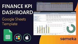 Finance KPI Dashboard Google Sheets Template  Track your Key Financial Metrics [upl. by Gnuhp]