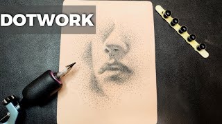 DOTWORK Techniques  FaceTattoo  For Beginners [upl. by Fiel]