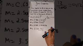 MATEMATICA FINANCEIRA  JUROS COMPOSTO [upl. by Agle]