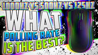 BEST POLLING RATE MOUSE SETTINGS 125hz vs 500hz vs 1000hz [upl. by Imuyam671]