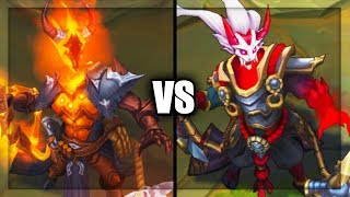 High Noon Thresh vs Blood Moon Thresh Skins Comparison League of Legends [upl. by Gnehp932]