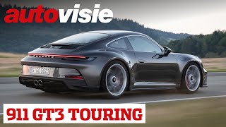 Zonder spoiler maar niet vleugellam  Porsche 911 GT3 Touring 2021  Review  Autovisie [upl. by Anzovin]