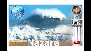 🚩Worlds BIGGEST Waves NAZARE in Portugal  Travel Video [upl. by Ennirac]