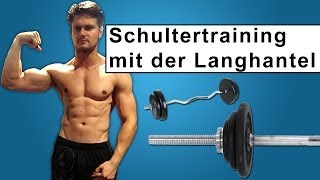 Krasses Schultertraining in 5 Min Langhantel Training [upl. by Sheela]