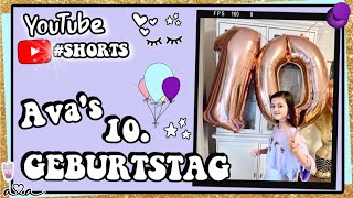 Avas 10 Geburtstag 💜 Alles Ava shorts [upl. by Enyaw]