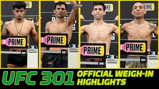 UFC 301 Pantoja vs Erceg Official WeighIn Highlights  MMA Fighting [upl. by Hteik]