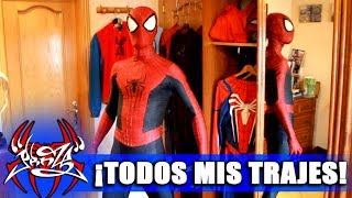 ¡TODOS MIS TRAJES DE SPIDERMAN [upl. by Fesuoy858]