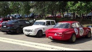 ALFA GIULIA GTAGTAM etc Full throttle at SPA 2018 Great Sound [upl. by Ahsekim]