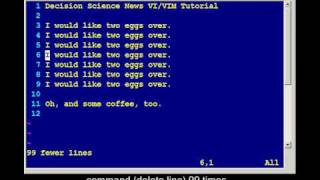 Vi  Vim Tutorial Howto video for the amazing vim editor [upl. by Adnih]