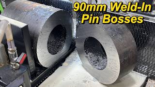 Machining 90mm Pin Bosses  SNS 379 [upl. by Anahsahs]