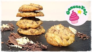 göttliche TRIPLE CHOCOLATE COOKIES  außen knusprig und innen mega weich und saftig [upl. by Ayahc]