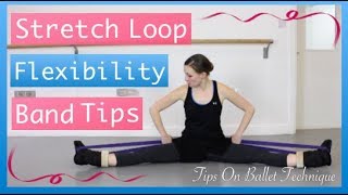 Stretch Loop Flexibility Band For Dancers Tendu Stretch Loop  Tips On Ballet Technique [upl. by Ecnaralc]