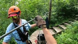 Kerfoot Canopy Tours Zip Line 5 [upl. by Jaquenette]