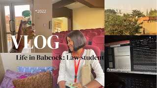 Babcock campus Tour  Nigerian University  Classes law school first Day [upl. by Ylerebmik]