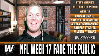 NFL Week 17 Picks amp Predictions  49ers vs Commanders  Rams vs Giants  Week 17 Fade the Public [upl. by Irotal]