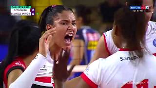 SESI Vôlei Bauru 0x4 São Paulo  Barueri  Paulista Feminino 2019  SF2 [upl. by Himelman714]