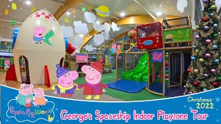 Georges Spaceship Christmas Playzone at Peppa Pig World Dec 2022 4K [upl. by Ky]