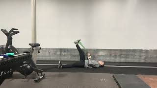 Supine Banded Hamstring Stretch [upl. by Agate]