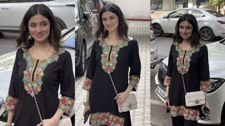 Divya Khosla Kumar Spotted At Mahesh Bhatt Office In Khar [upl. by Bish863]