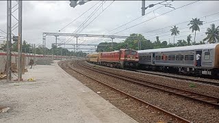 Kozhikod  Trivandrum Janshatabdi no mercy overtake Shoranur  Trivandrum Venad express at Edappally [upl. by Edora]