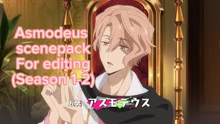 Asmodeus clips for editing Season 12 Obey me The anime [upl. by Karney685]