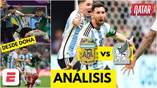 EN VIVO Argentina derrotó a México 20 El Tri definirá su pase ante Arabia Saudita  Catar 2022 [upl. by Airbmac234]