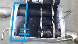 Straightthrough highflow vs turbo triflow mufflers what is the effect on exhaust tone [upl. by Alliuqa]