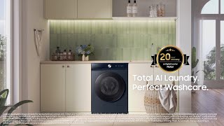 Samsung Bespoke AI Laundry Total AI Laundry Perfect Washcare [upl. by Lori487]