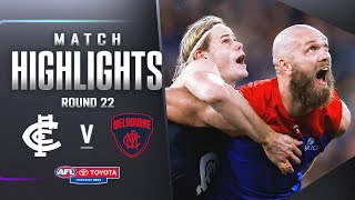 Carlton v Melbourne Highlights  Round 22 2023  AFL [upl. by Cinda]