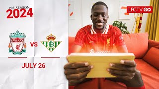 Matchday Live Liverpool vs Real Betis  Buildup from Pittsburgh [upl. by Animar639]