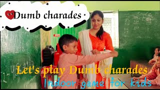 Learn new word by Action Activity  Dumb Charades game by school students dumbcharades funny [upl. by Enilrae]