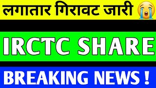 IRCTC SHARE UPDATE  IRCTC SHARE LATEST NEWS  IRCTC PRICE TARGET  IRCTC SHARE ANALYSIS [upl. by Juanita]